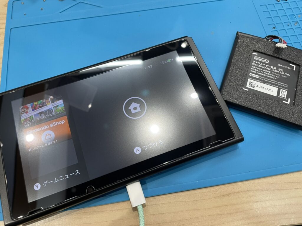Nintendo Switch バッテリー交換